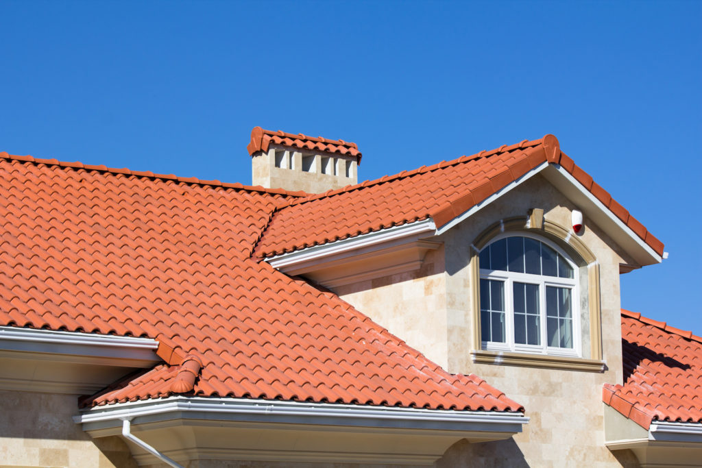 Residential clay tile roof