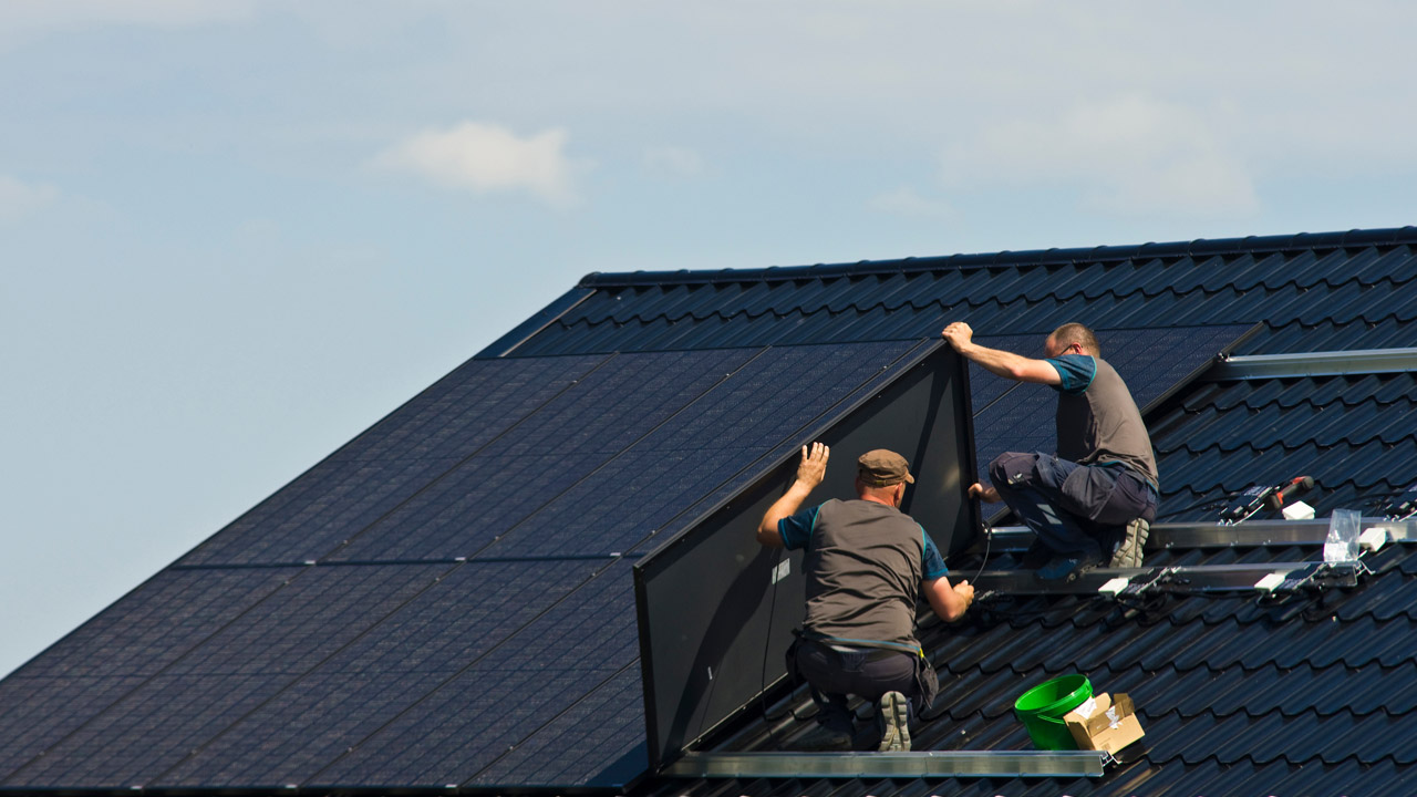 Metal Roofing Installation with Solar Panels