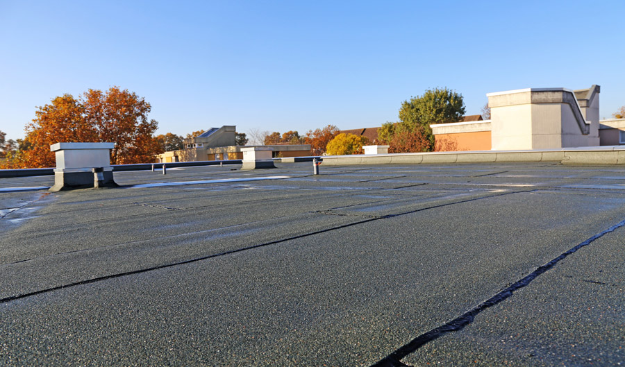 Newly Replaced Commercial Flat Roof